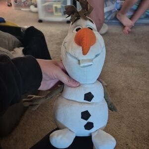 Disney Olaf Plush Toy - White and Orange